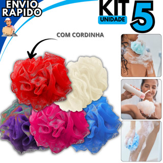 Bucha Esponjas de Banho Nylon Macia Esfoliante Espuma Corporal em Oferta na Shopee