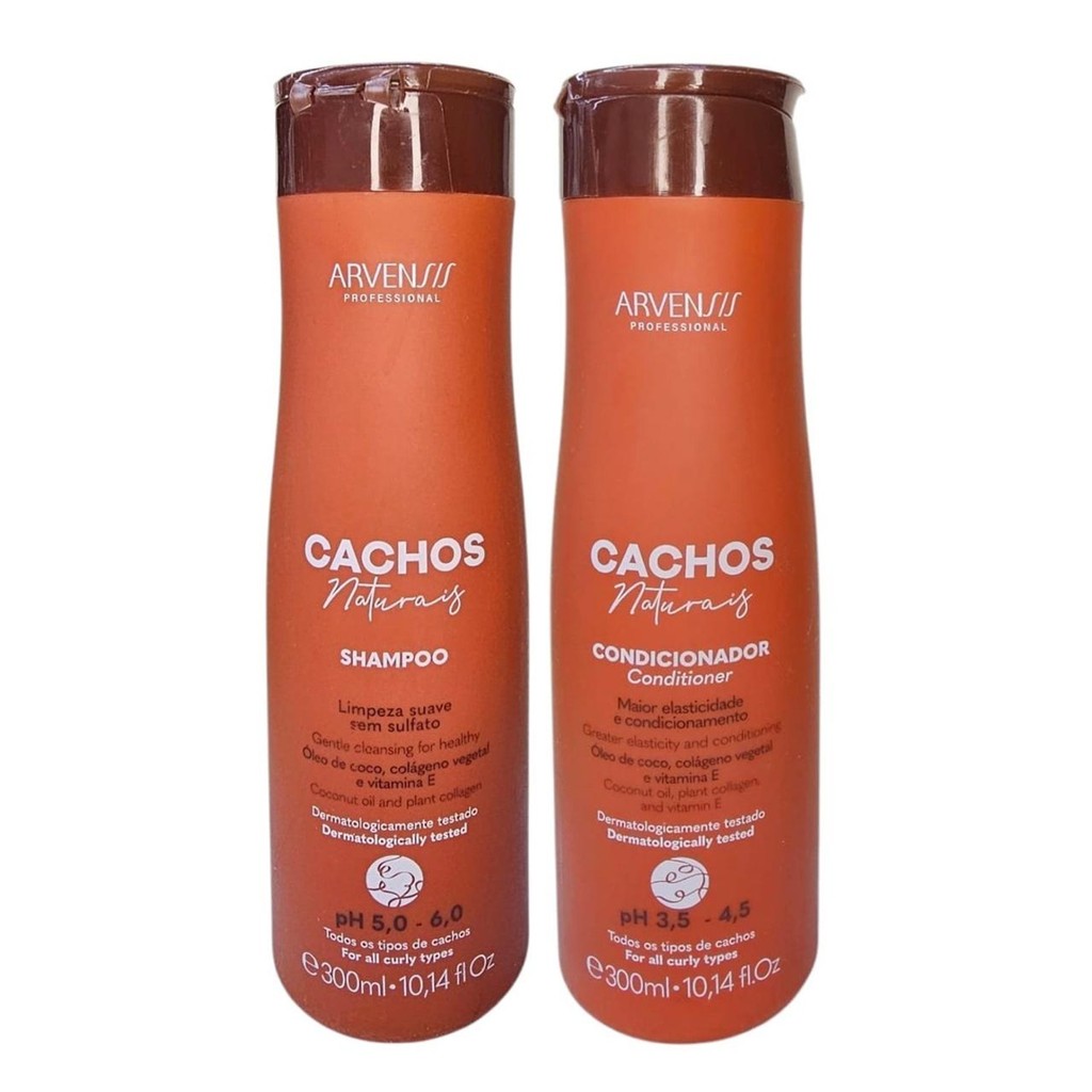 Kit Arvensis Professional Cachos Naturais - Shampoo 300ml + Condicionador 300ml