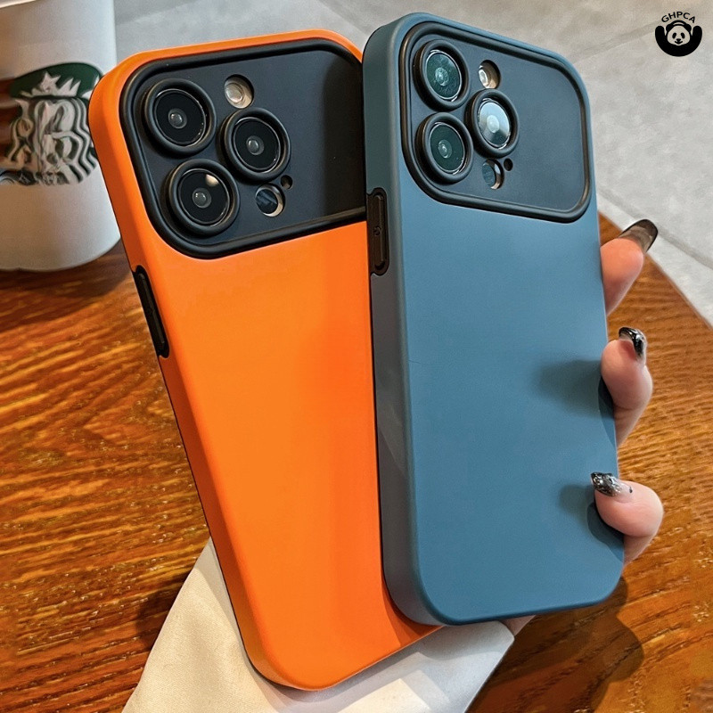 Capa de telefone dois em um destacável iPhone 17air 16 pro Max 15 14 13 12 11 Novo estilo Horizontal moldura de lente gr