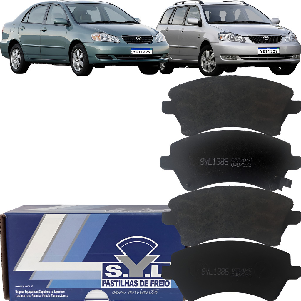 Pastilha De Freio Dianteira Syl Corolla Xli Xei Seg Fielder
