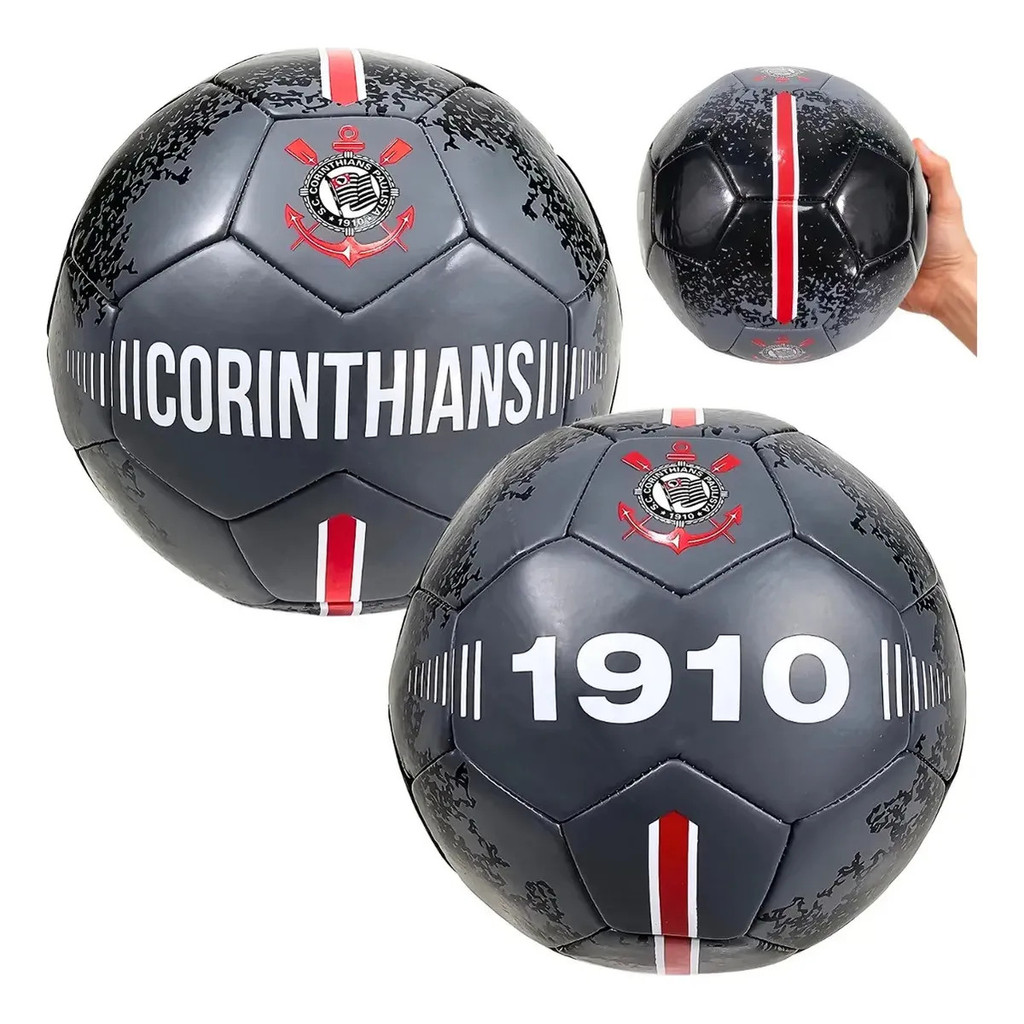 Bola Corinthians Resistente Uso Intenso Campo Quadra Lazer Design Exclusivo Clube