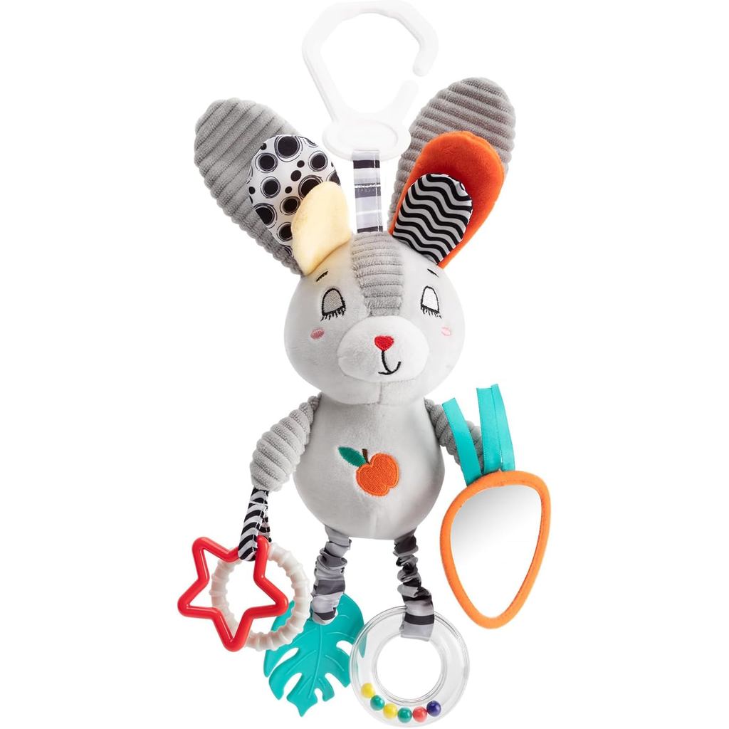 Brinquedos Suspensos para Bebês de 0 a 12 Meses - Brinquedo Interativo para Carrinho e Cadeira de Carro com Sons de Guiz