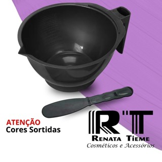 Kit De Tintura E Química Com Espatula + Cumbuca Plástica RT em Oferta na Shopee