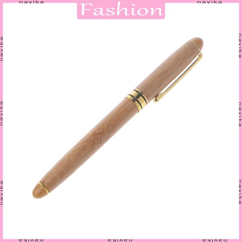 Sun 1pc Caneta Tinteiro Bambu Ponta Fina Escrita Melhor Escritório - Miniatura 2