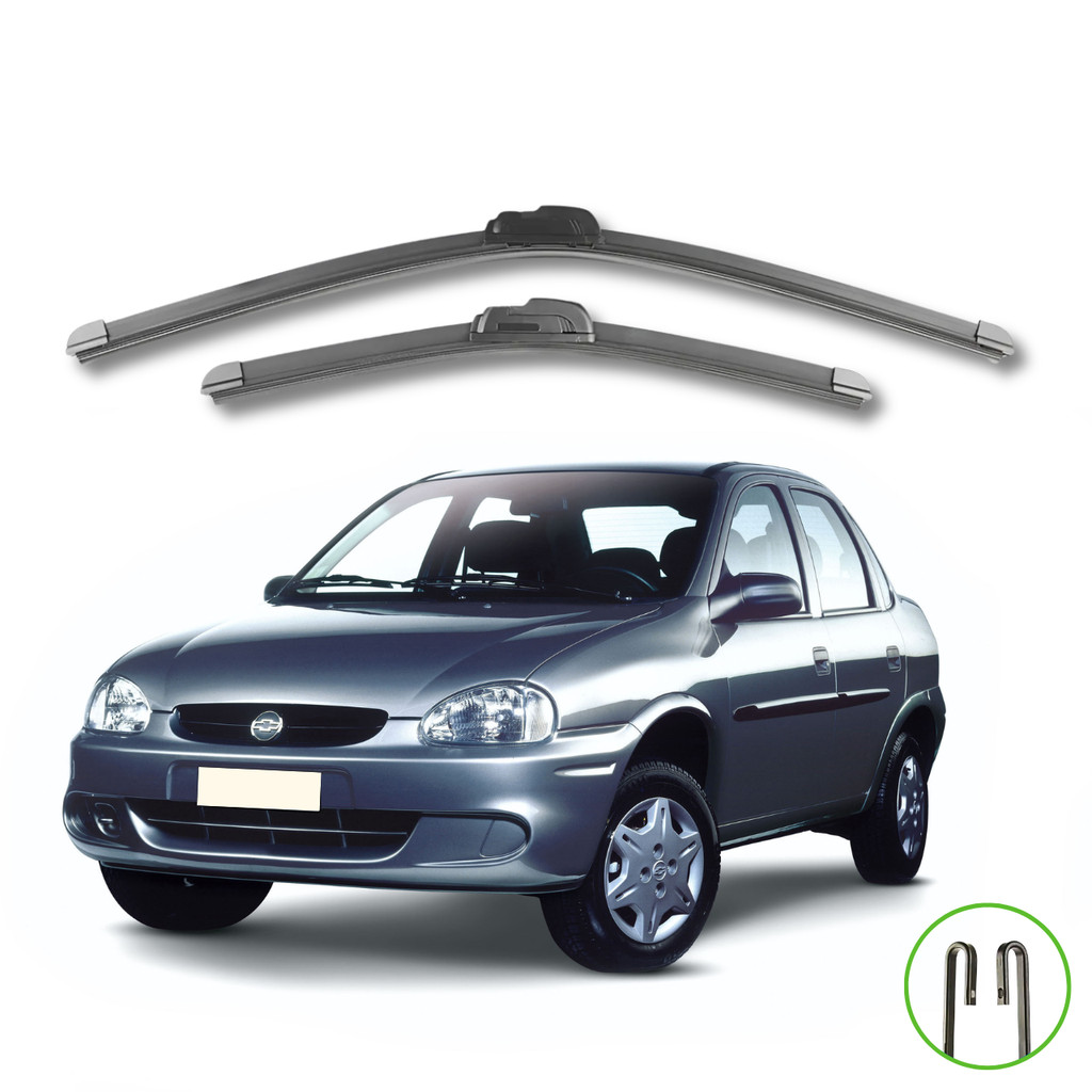 Par Palheta Limpador Parabrisa Corsa Classic 2003 A 2015 em Oferta na Shopee