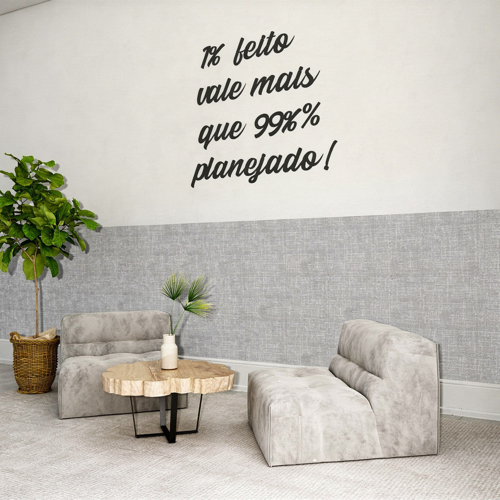 Papel de Parede Linho Texturizado Autocolante MEIA PAREDE Papel de Parede para Sala Adesivo Brilho