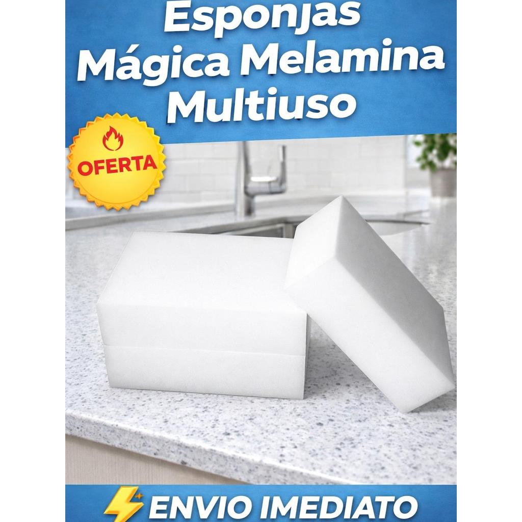 Esponjas Mágicas Macias Várias Utilidades Bucha Branca Remove Todas Manchas Tamanho Grande