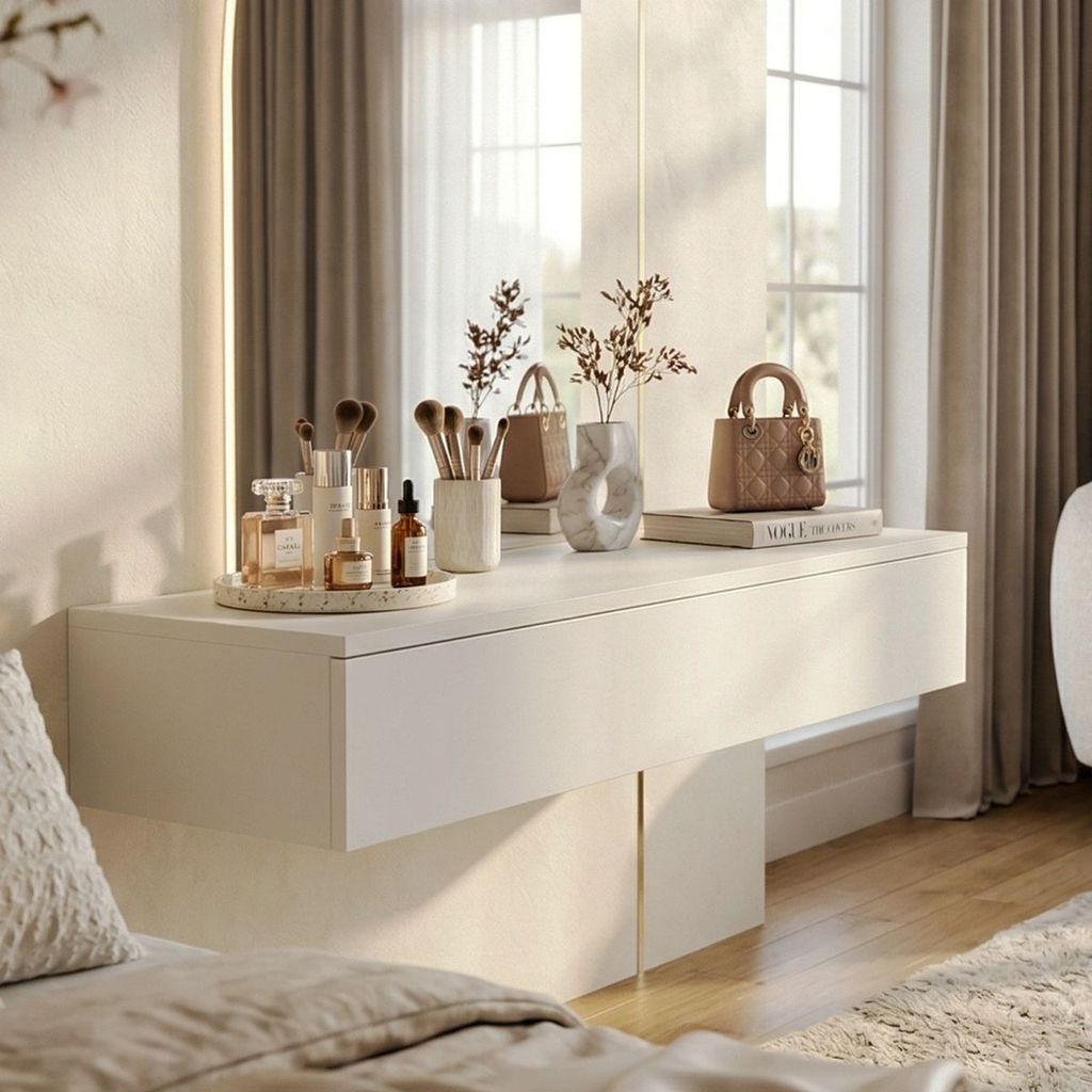 Penteadeira Camarim com Gaveta Perfeita para Maquiagem em Casa ou Studio