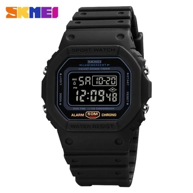 Relógio Digital Masculino SKMEI 1628 Luxuoso Retro Militar Esportivo à Prova d'Água com Tela LED