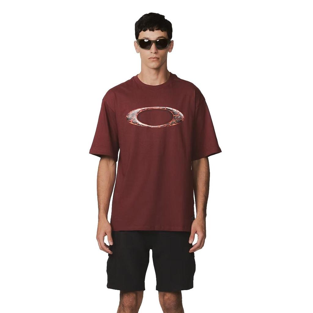 Camiseta Oakley Masculina Ellipse Magma Casual