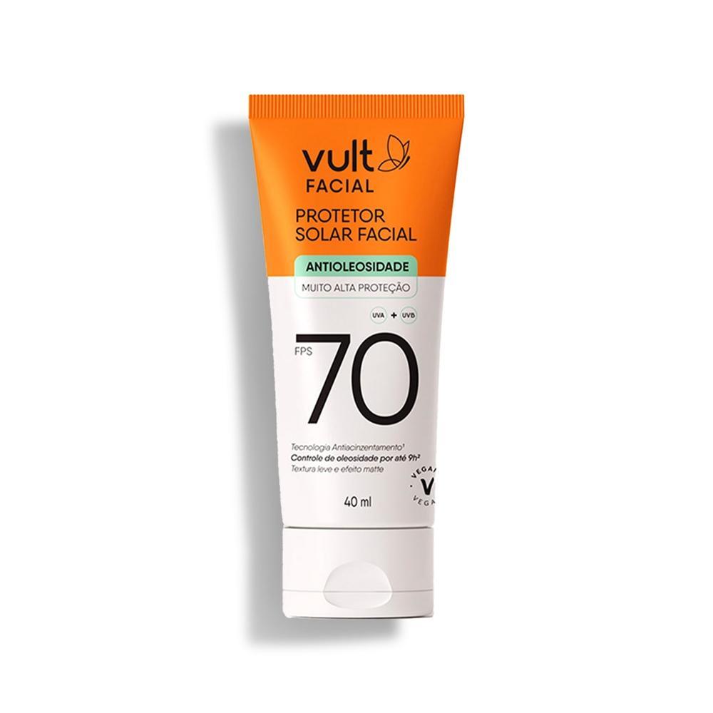 Protetor Solar Facial FPS 70 Vult 40ml em Oferta na Shopee