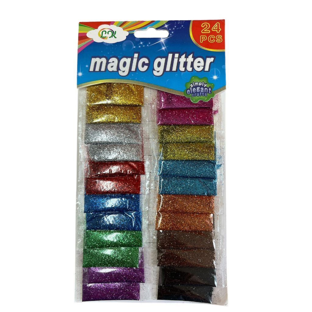 Glitter Para Balão Bubble de Festas - Kit 12/24 unidades
