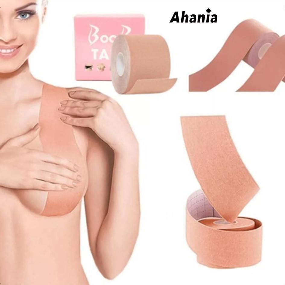Ahania Rolo De Fita Adesiva Push Up Levanta Seio Sutiã Adesivo Reforçado E Adptavél Em Qualquer Corpo 5 Metros Cor Nude em Oferta na Shopee