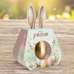 30 CAIXA LEMBRANCINHA PÁSCOA COELHO - PASCOA ENCANTOS 5942 ( IDEIA PÁSCOA 2026 )
