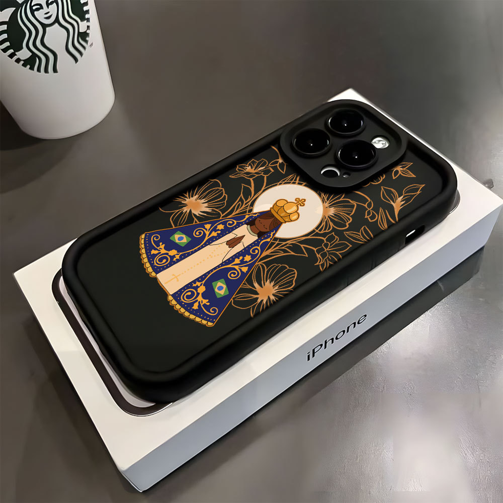 Nossa Senhora Capa Capinha Para Samsung Galaxy A06 A07 A05S A12 A13 A14 A15 A16 A17 A23 A32 A34 A36 4G Silicone Anti-Imp