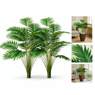 Kit 2 Planta Artificial Palmeira Decoração Casa Sem Vaso em Oferta na Shopee