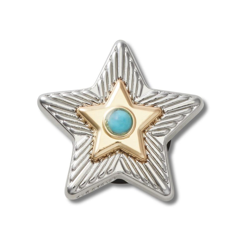 Jibbitz™ Estrela Turquesa Prata Único em Oferta na Shopee