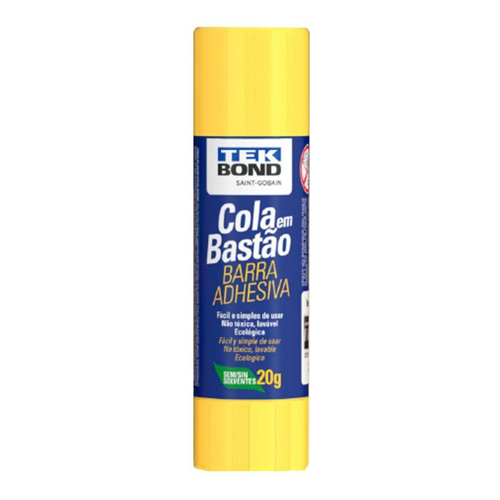 Cola Bastão Tekbond 20g Lavável Para Papel Eva E Artesanato