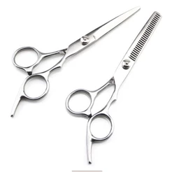 Tesoura para cortar cabelo fio a laser e desbastadora para barbeador e cabelereiro - salão