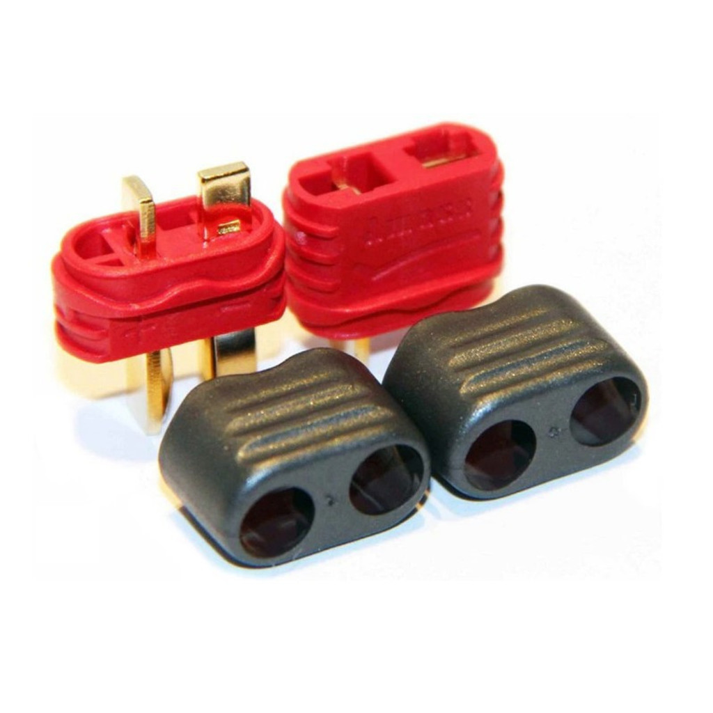1 Par de Conector Plug energia T-dean com capa Amass Macho + fêmea Modelismo Projetos eletrônicos