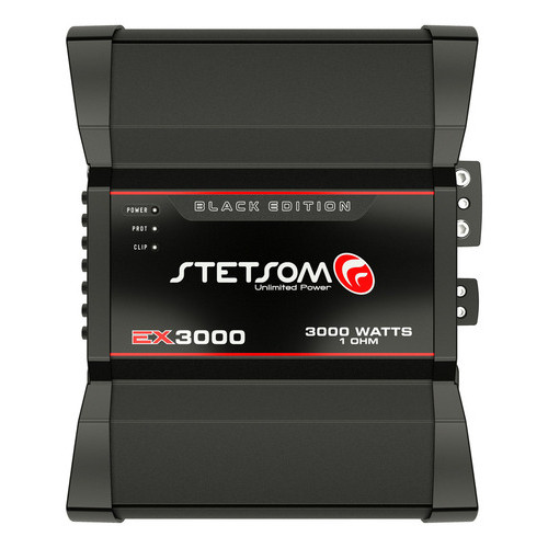 Módulo Stetsom Ex 3000 Black 1 Ohm Mono Full Range 10hz ~ 20khz 3000w Rms Em 1 Ohm Hpf E  Sub, Woofers, Driver E Tweeter