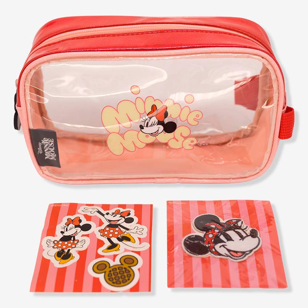 Necessaire com Adesivos Minnie Mouse - Disney em Oferta na Shopee