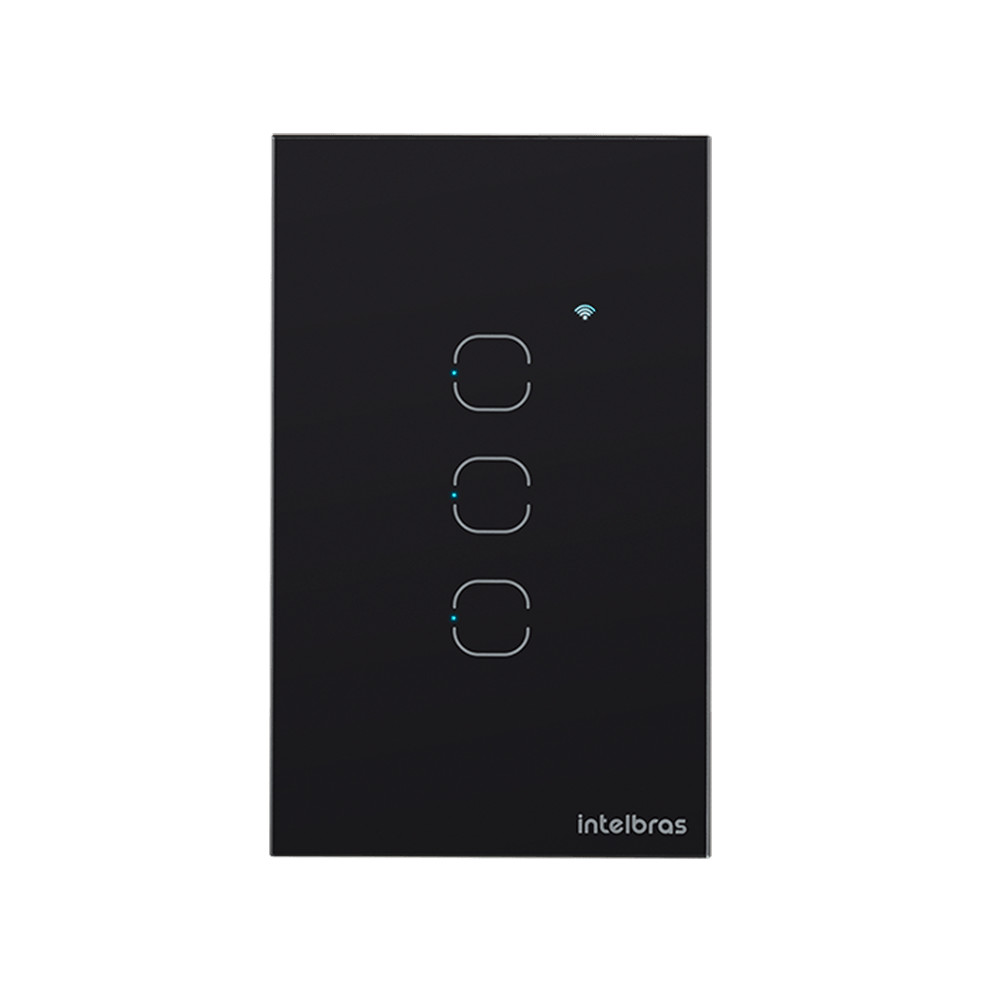 Interruptor Touch Inteligente Zigbee 3 Teclas EZS 1003 Preto Intelbras em Oferta na Shopee