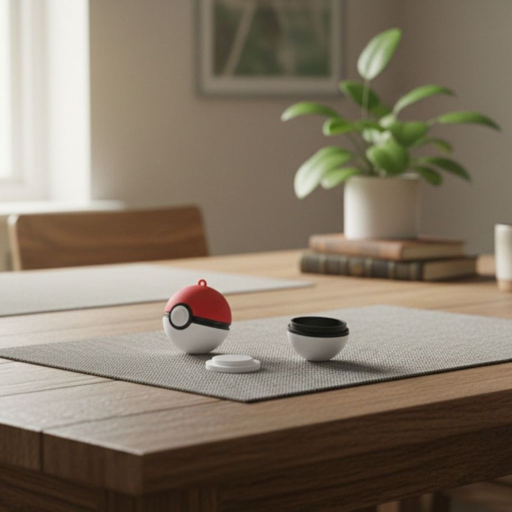 Chaveiro Pokébola Fidget Oca com Argola Geek Colecionável Interativo Antiestresse Portátil Gamer
