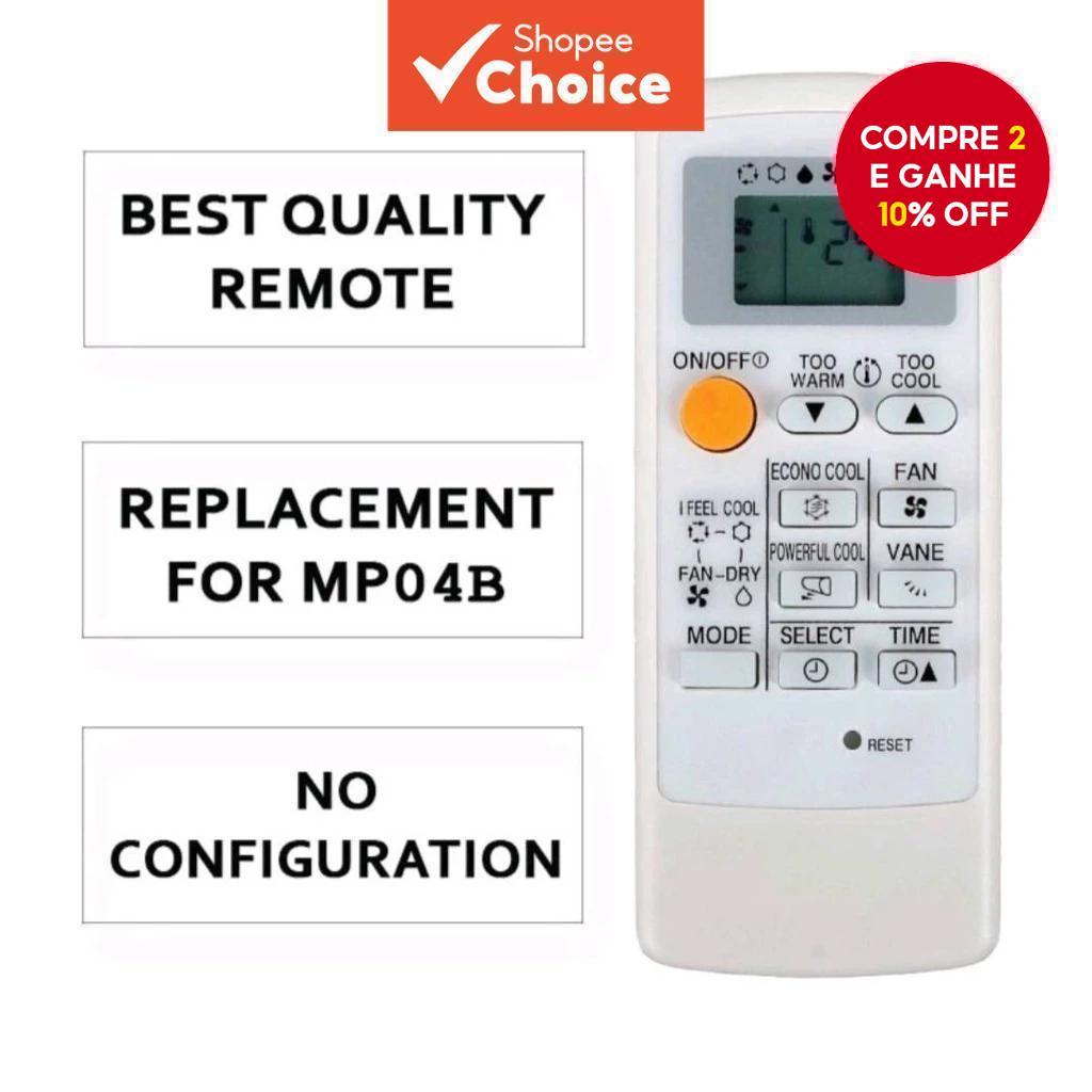 Controle Remoto Novíssimo MP07A para Ar Condicionado Mitsubishi MH08B MP04B MSZ-GA50VA