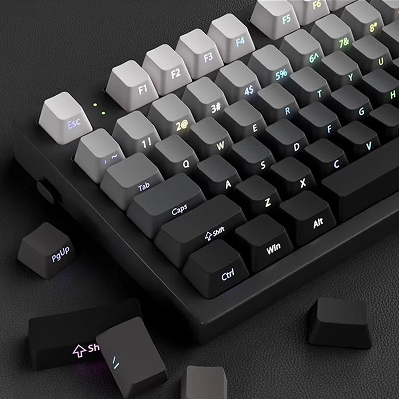 135 Teclas Polar Day Double Shot PBT Keycaps RGB Retroiluminado Impressão Lateral Keycap Perfil OEM Para Teclado Mecânic