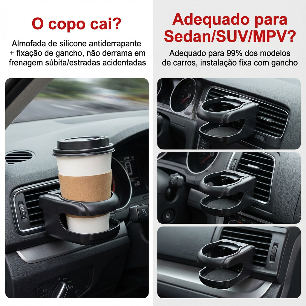 Detalhes do Copos suportar para carro accesorios universal  parede porta copos carro
