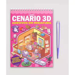 Livro Cenário 3D Adesivos em Miniatura