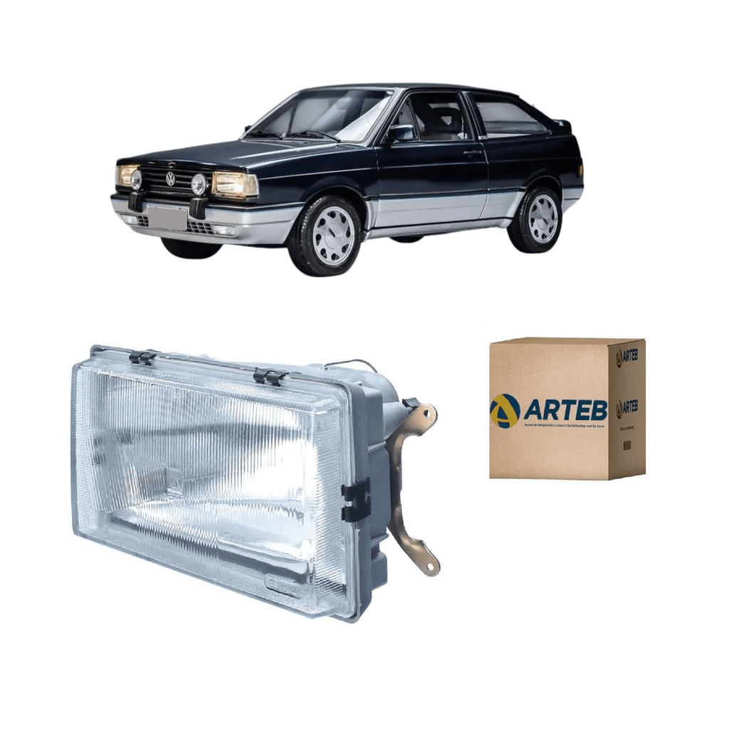 FAROL GOL GTI GTS PARATI VOYAGE 87/90 ARTEB LADO DIREITO