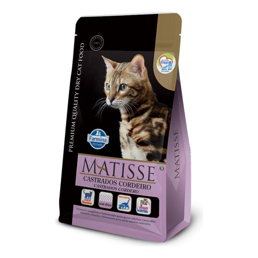 Matisse para Gatos Adultos Castrados de Todas as Raças Sabor Cordeiro e Arroz 2K