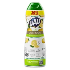 Saponáceo Cremoso UAU Limão 250ml Promo