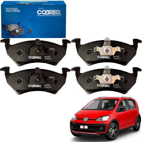 Kit Pastilha Freio Dianteira Vw Up 1.0 2014 2015 2016...
