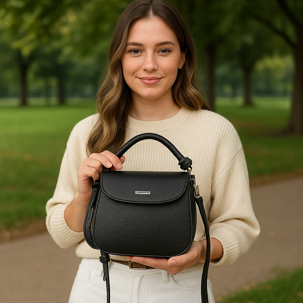 Bolsa Feminina Transversal Tiracolo Mão Porta Celular Carteira Documento Batom Maquiagem Mochila