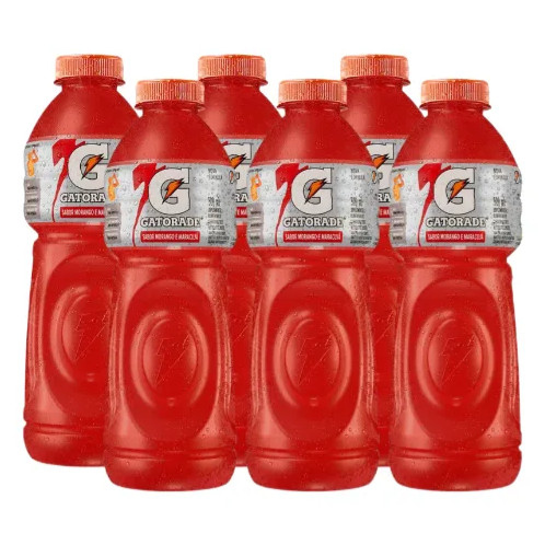 GATORADE MORANGO E MARACUJÁ 500ML PACK COM 6 UNIDADES em Oferta na Shopee