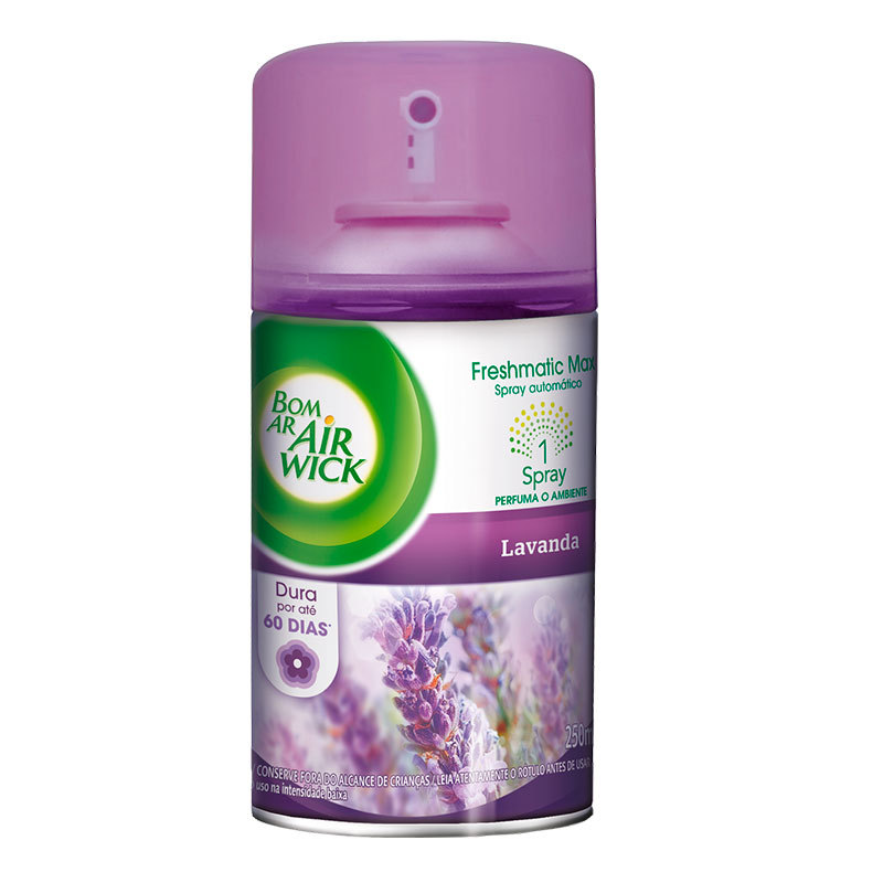 Bom Ar Air Wick Freshmatic Lavanda refil 250ml Reckitt em Oferta na Shopee