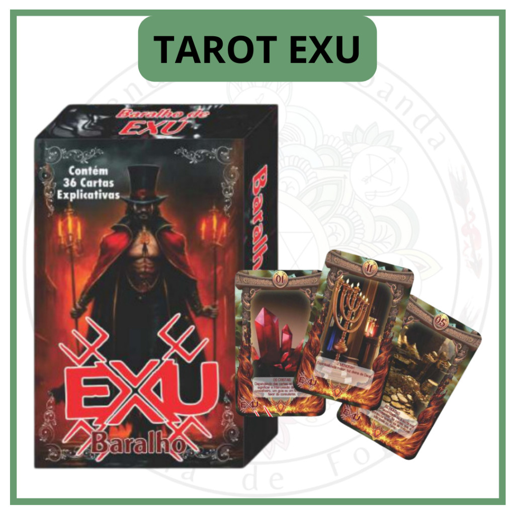 Baralho Tarot Exu com 36 Cartas