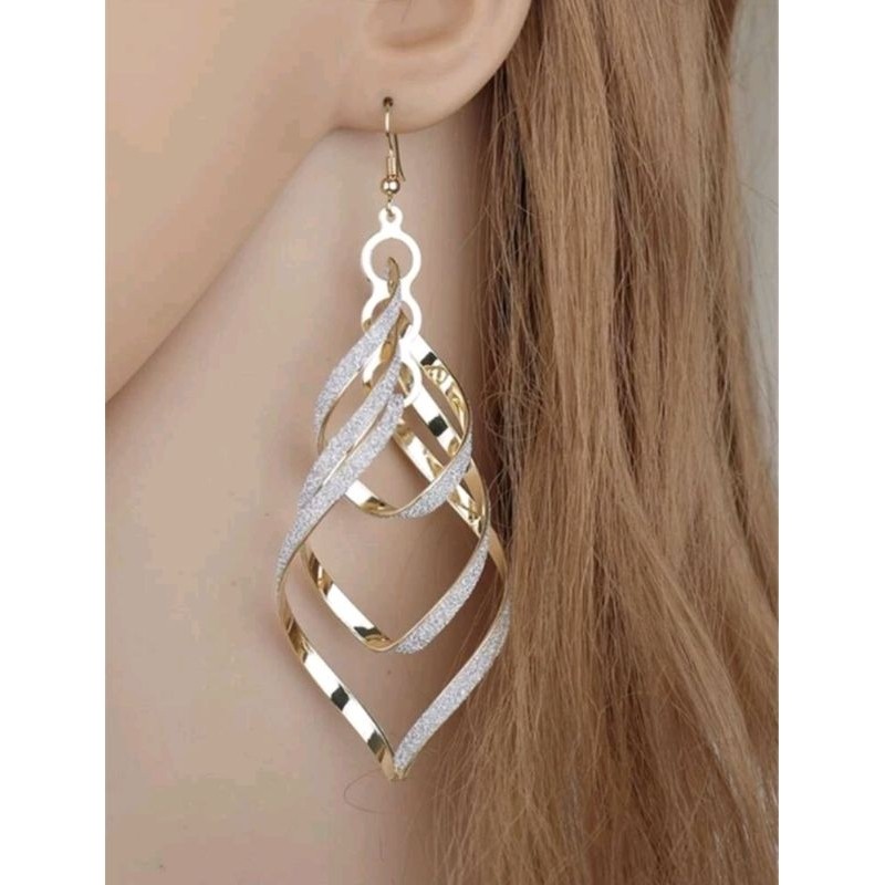 Brinco Feminino Folheado Banhado a Ouro 18k- Hipoalérgico em Oferta na Shopee