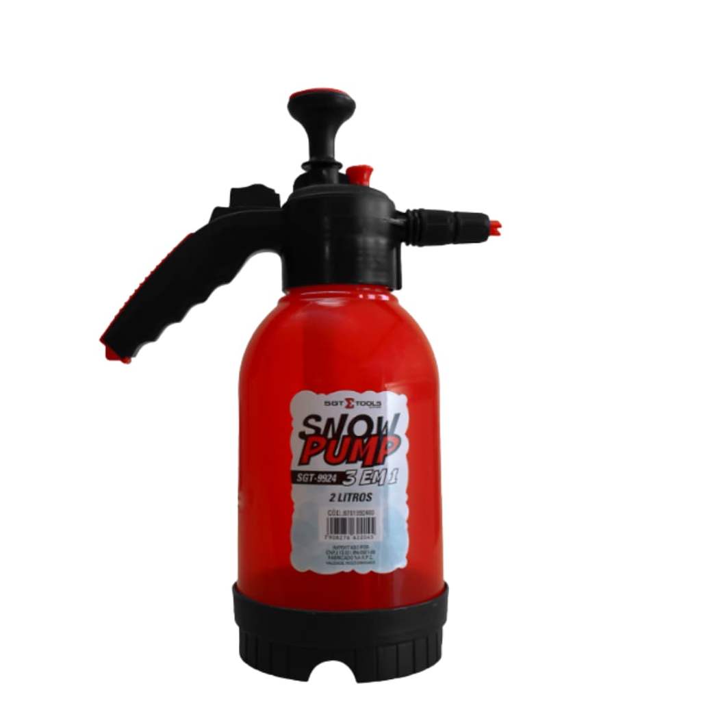 Snow Pump Manual 3 em 1 Sigma 2 Litros Pulverizador Com Espuma Densa Lavadora Manual Profissional