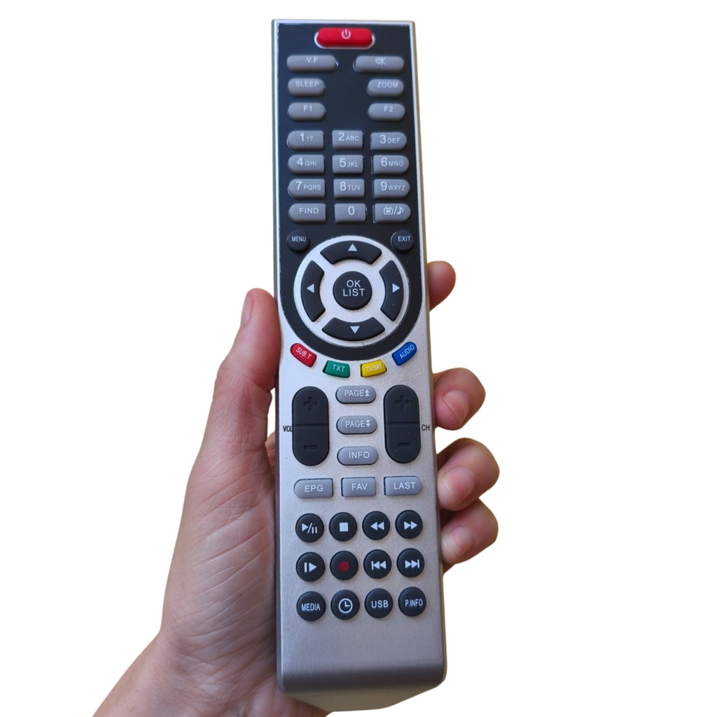 CONTROLE REMOTO COMPATÍVEL COM RECEPTORES DIGITAIS DE SATÉLITE HD/UHD – MODELO FBG-7489