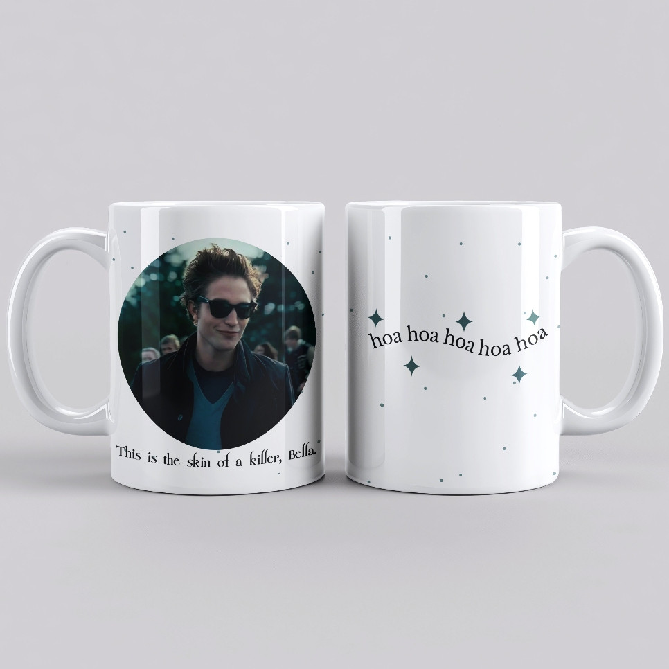 Caneca Porcelana Literátia Twilight Crepusculo Edward Cullen