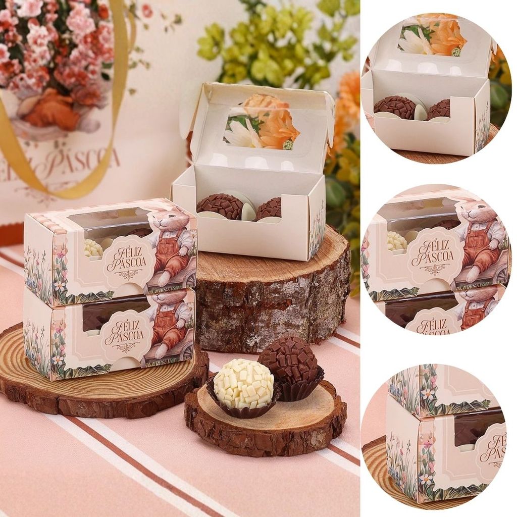 10 CAIXAS P/ 2 DOCES PÁSCOA EMBALAGEM ACOLHER 5471 ( PASCOA JANGO 2026 ) em Oferta na Shopee