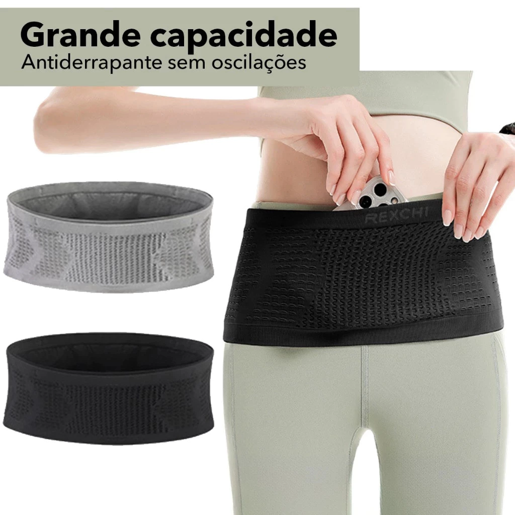 Bolsa De Cintura Ultraelástica Feminina – Cinto De Corrida Fitness Leve Para Esportes Ao Ar Livre E Uso Diário — imagem 1
