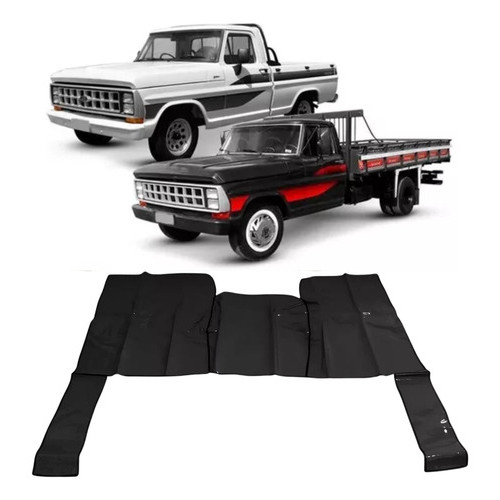 Tapete Ford F1000 F2000 F4000 F100 F350 Modelo Original. Preto