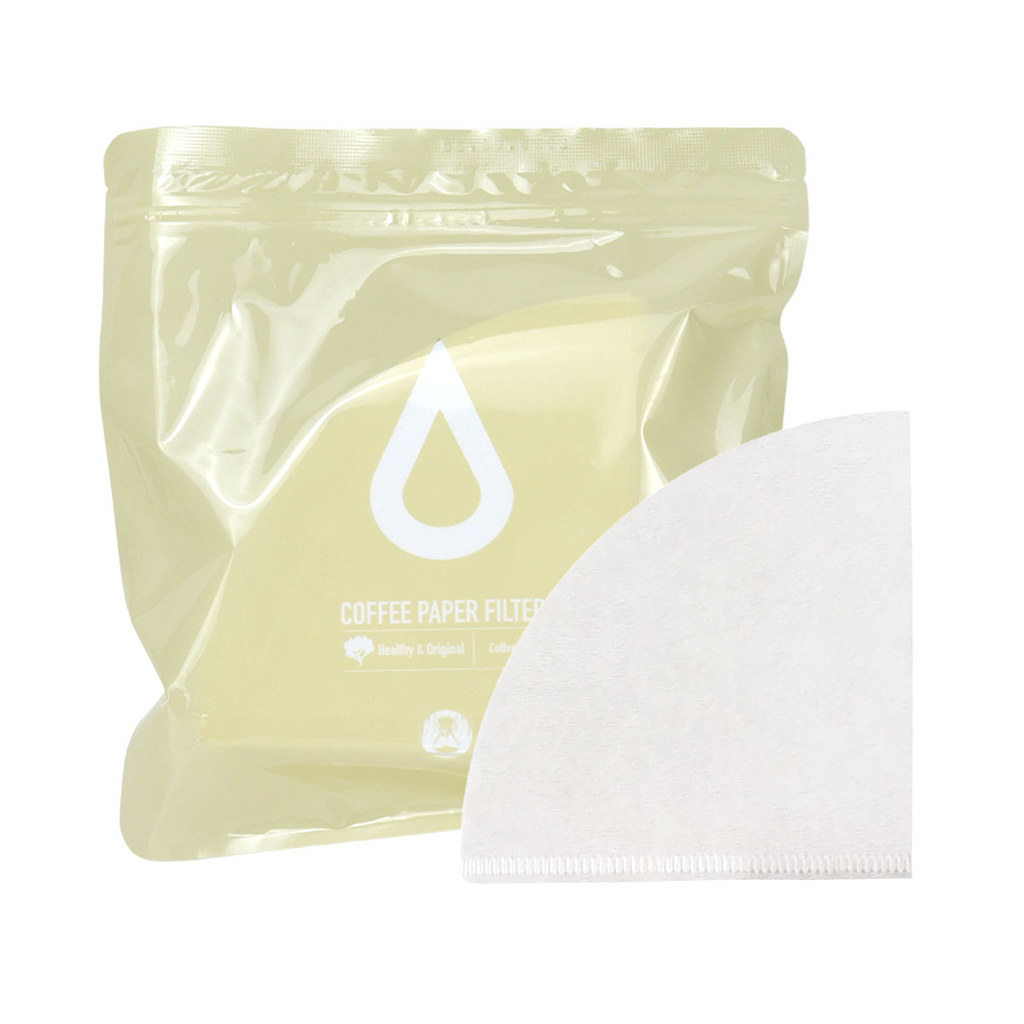 Filtro De Papel Timemore Passar Café Tamanho 01 Branco V60 100 Unidades