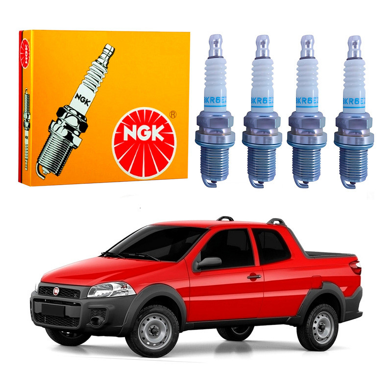 Jogo 4 Velas Original Ngk Strada 1.4 2010 A 2020