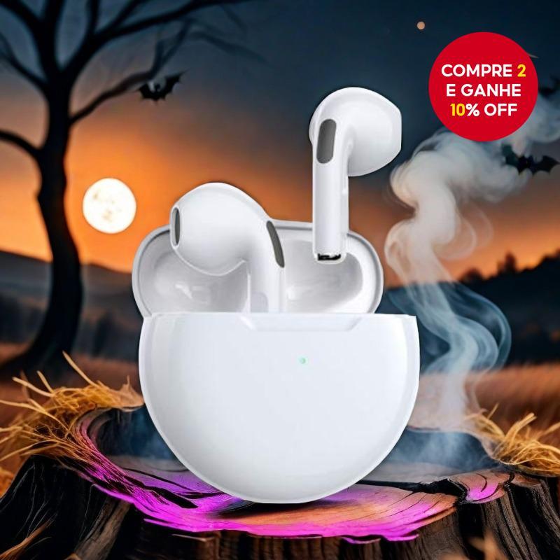 Pro6 TWS Fones De Ouvido Bluetooth Alta Qualidade Com Cancelamento Ruído Microfone Sem Fio À Prova Dwireless Água em Oferta na Shopee